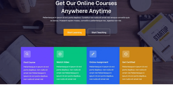 Online Course WordPress Themes