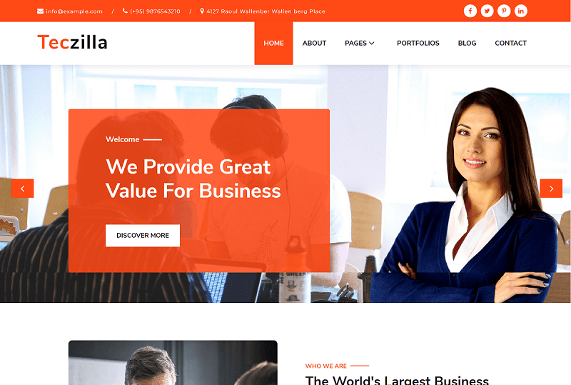 Teczilla Premium WordPress Theme for Free