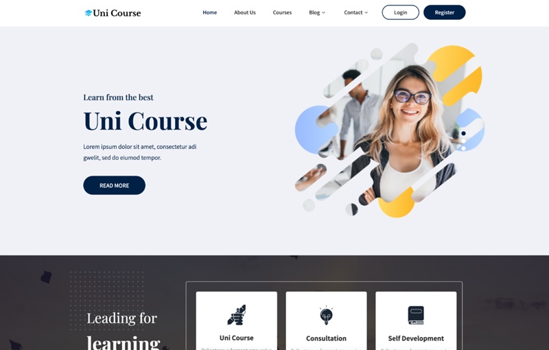 Uni Course WordPress Theme
