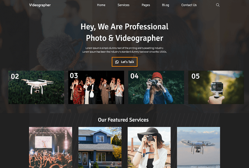 Videography Filmmaker WP Theme