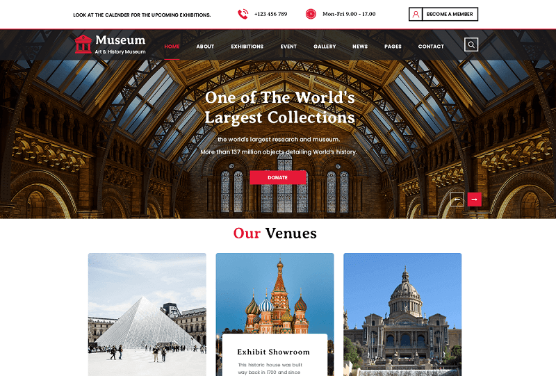 Museum WordPress Themes