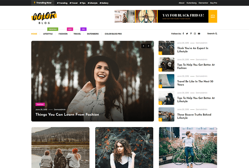 WordPress Colorful Themes