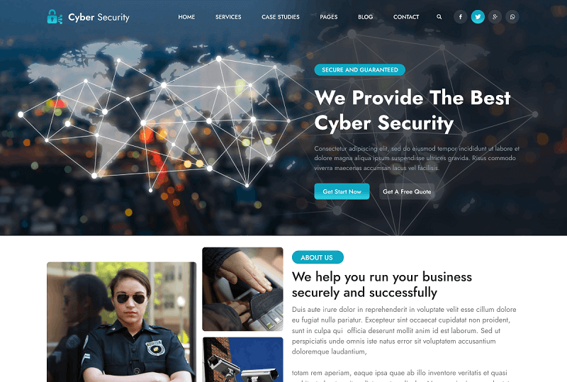 Cyber Security Services WordPress Theme