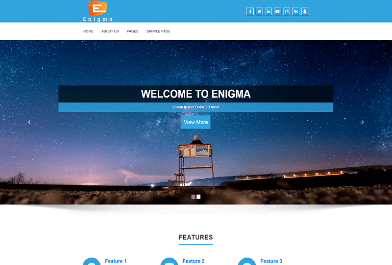Enigma Lead Generation WordPress Theme