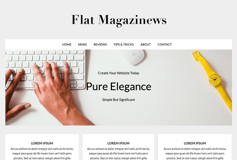Flat Magazinews theme