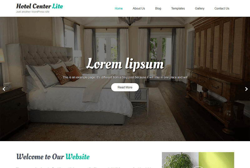 Hotel Center Lite WP Theme