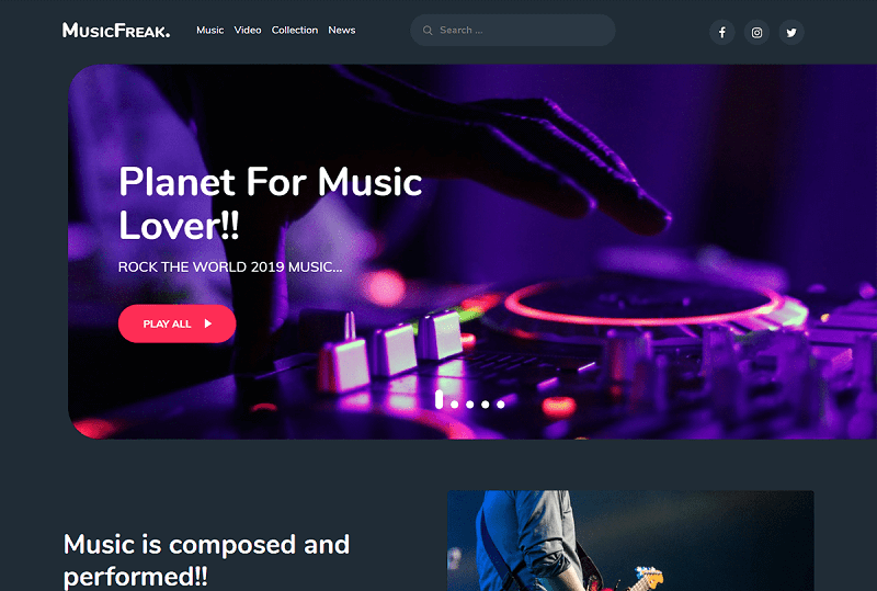 DJ WordPress themes