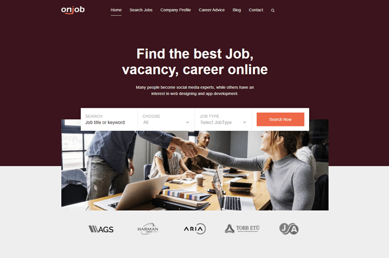 Onjob Human Resource WordPress Theme