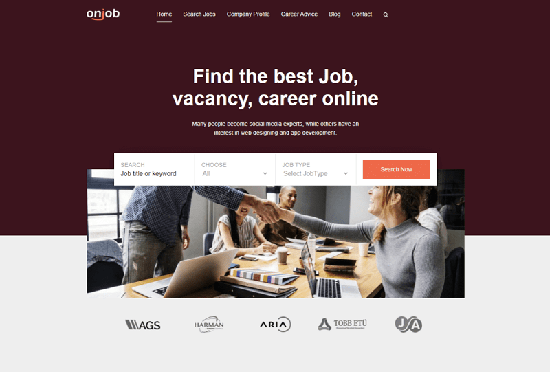 Onjob Free WordPress Job Board Theme