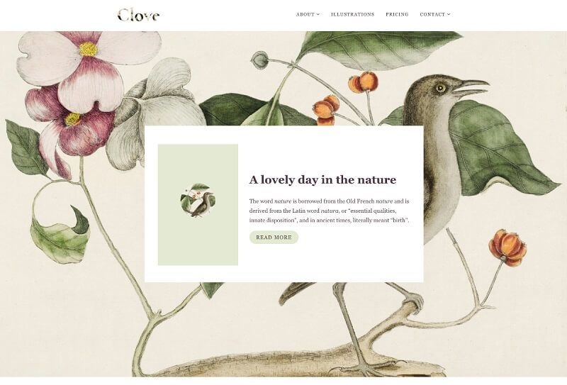 Clove Vintage WordPress Theme