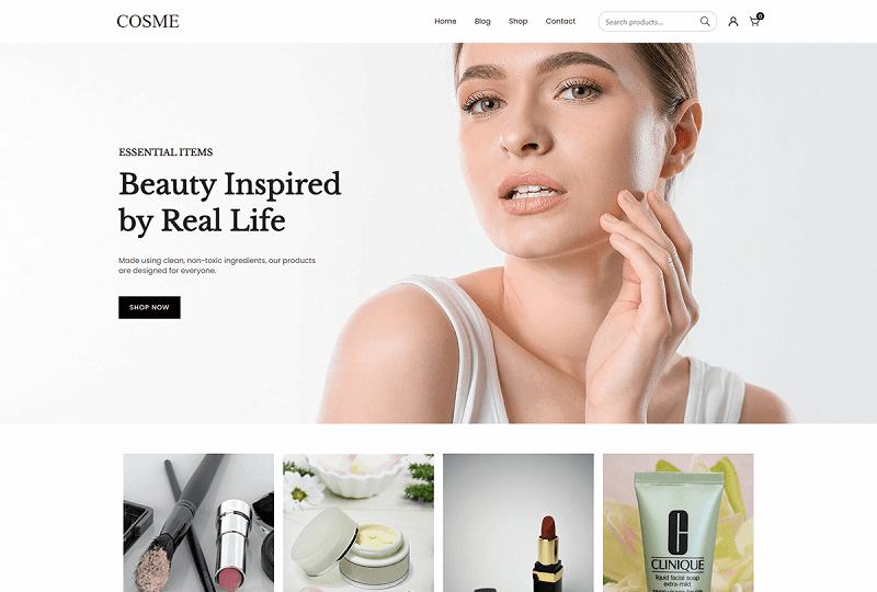 Cosme Cosmetics WordPress Theme