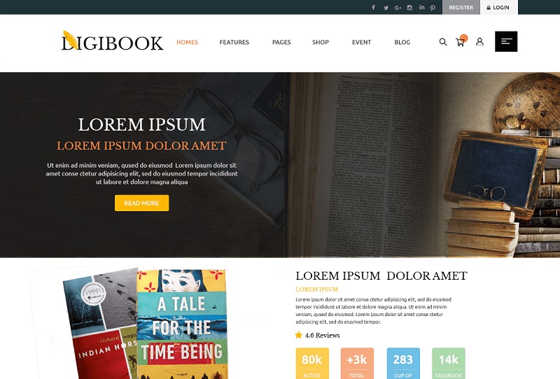 Digital Books Theme