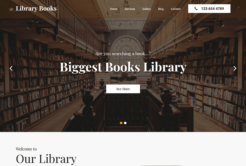 Library Books - Bookstore WordPress Theme