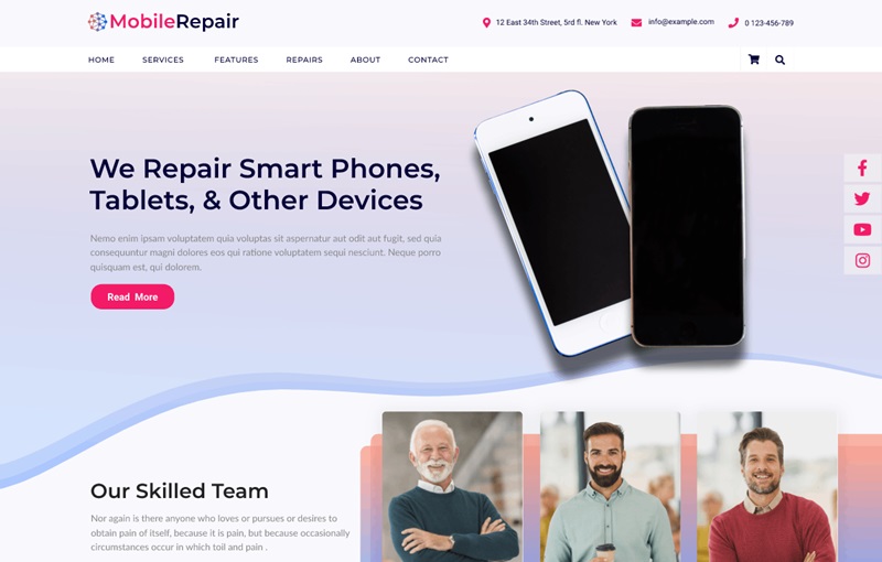 Mobile Repair Zone WordPress Theme