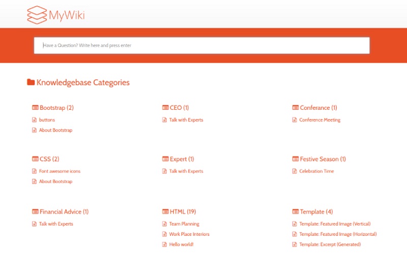 MyWiki - WIKI WordPress Theme