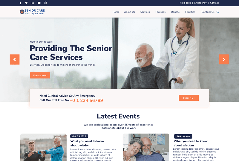 Senior Care Lite Theme