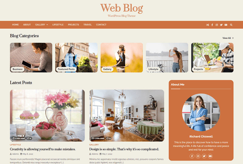 Web Blog theme