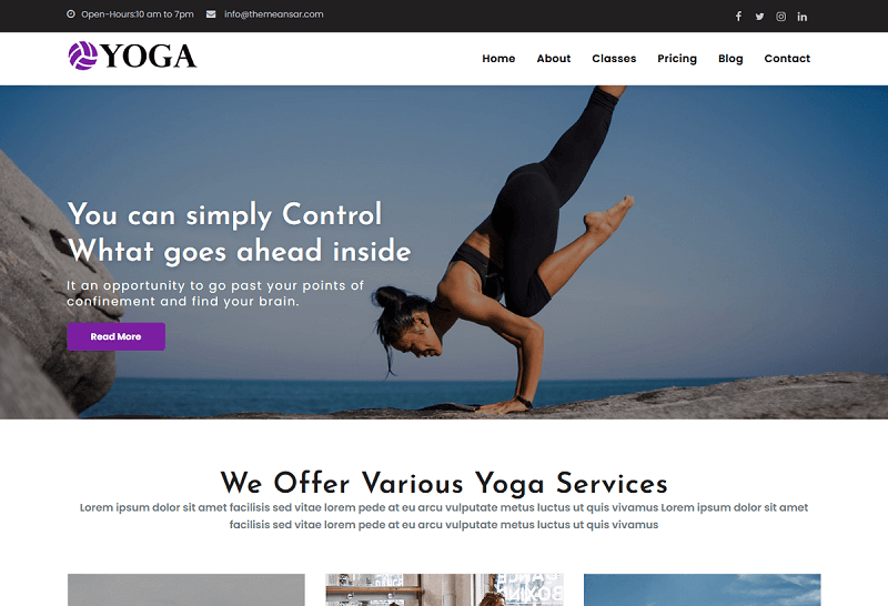 Yoga WordPress Themes