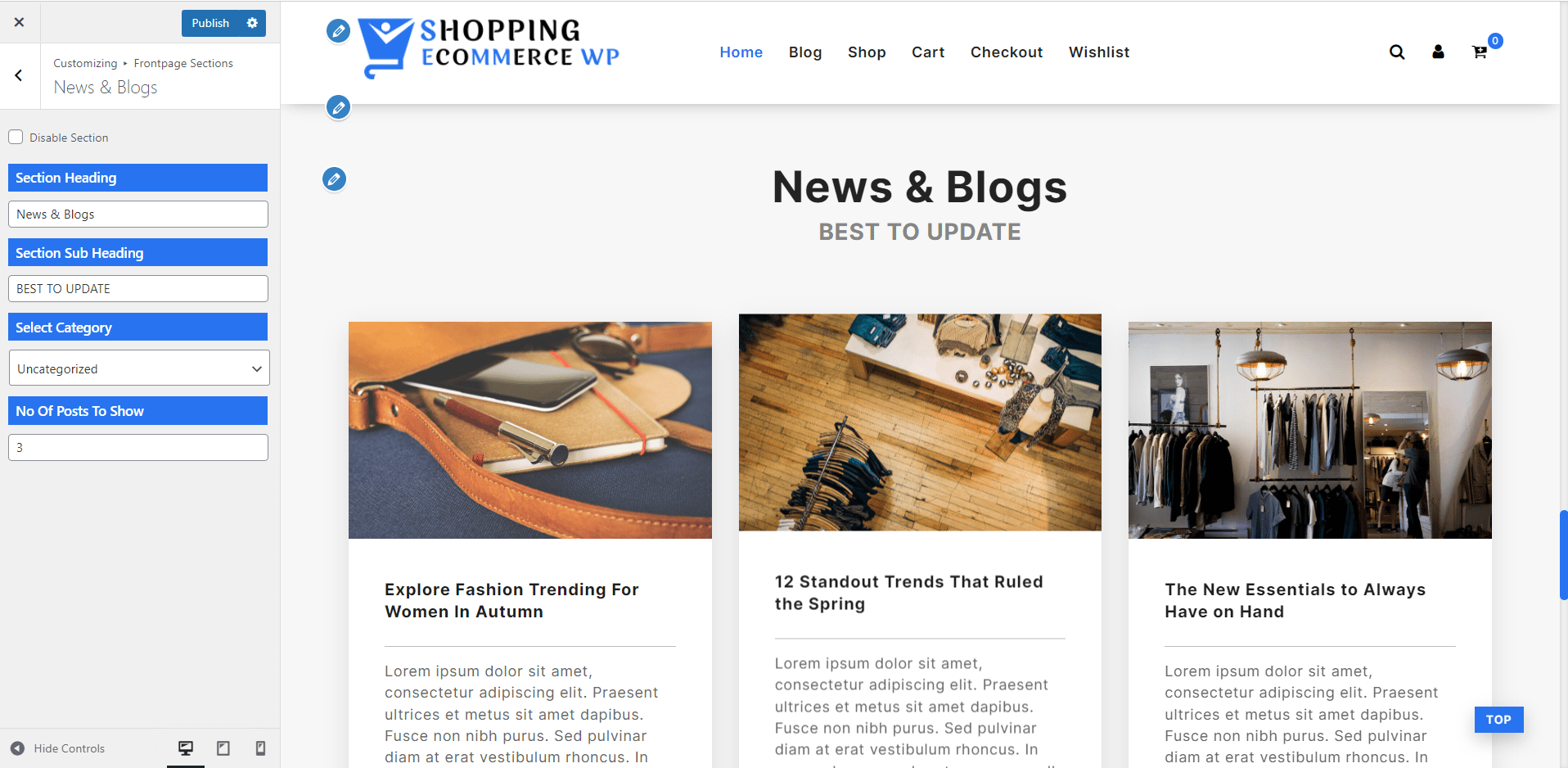 News & Blogs Section