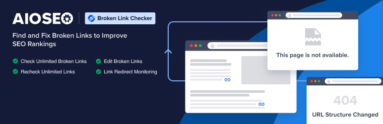 WordPress Broken Link Checker plugin by AIOSEO