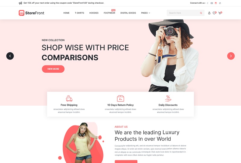 Digital Storefront Hardware WordPress Themes