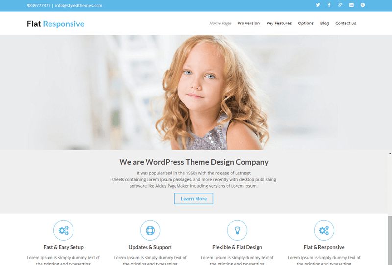 Flat design WordPress themes