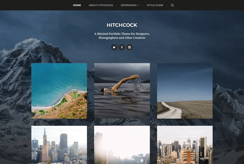 Hitchcock WordPress Themes for Creatives