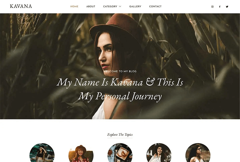 Kavana WordPress Theme for Creatives