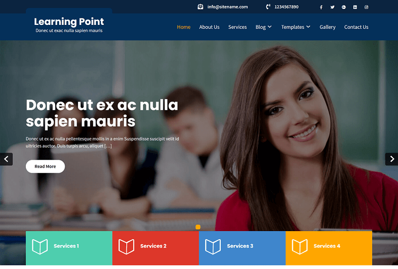 Learning Point Lite WordPress Coaching Theme