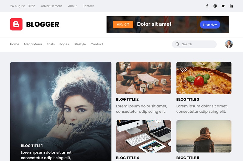 Next Blog Translation-ready WordPress Theme