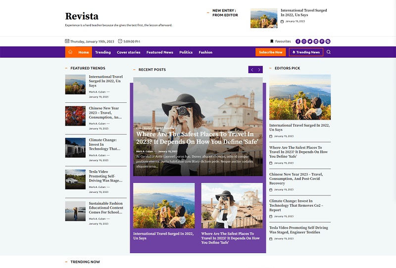 Revista Translation-ready WordPress Theme