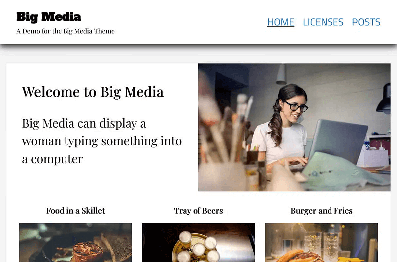 Big Media WordPress Theme