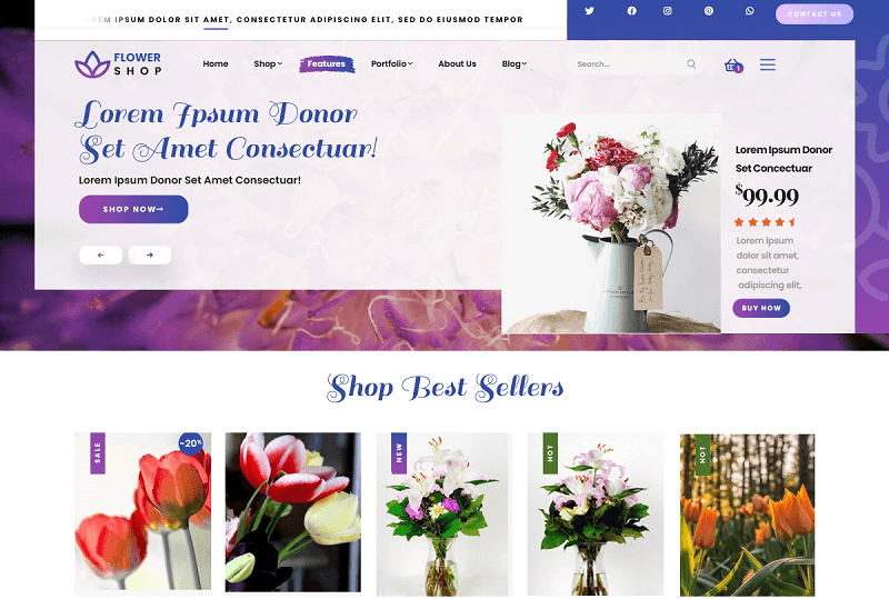 Florist Flower Shop WordPress Theme