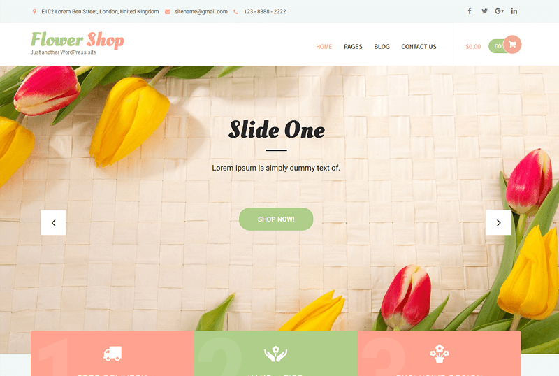 Flower Shop WordPress Themes