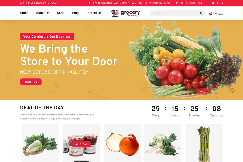 Grocery Store WordPress Themes