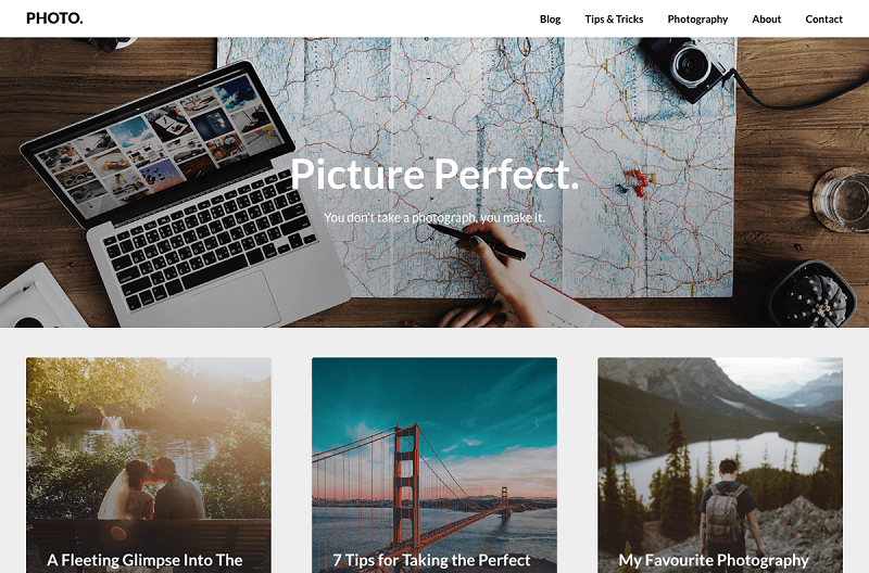 ImageGridly Clipart WordPress Theme