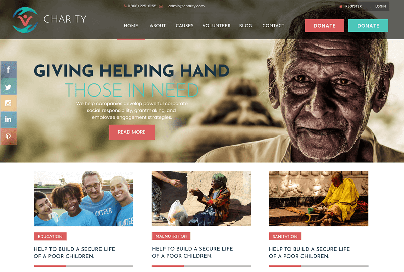 NGO Organization WordPress Theme