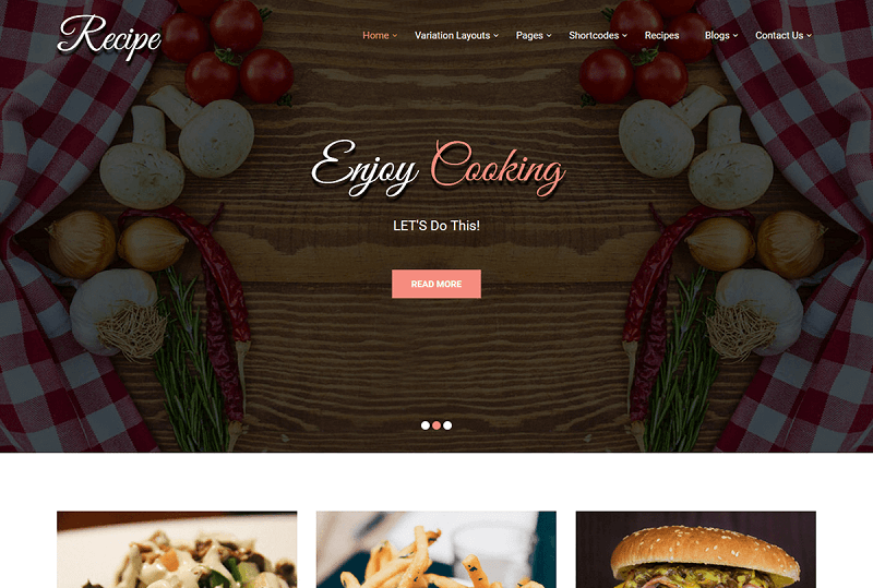 Recipe Lite WordPress Theme for Recipes