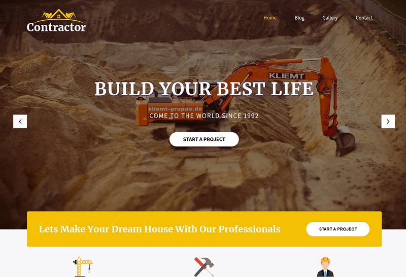 SKT Contractor- Renovation WordPress theme