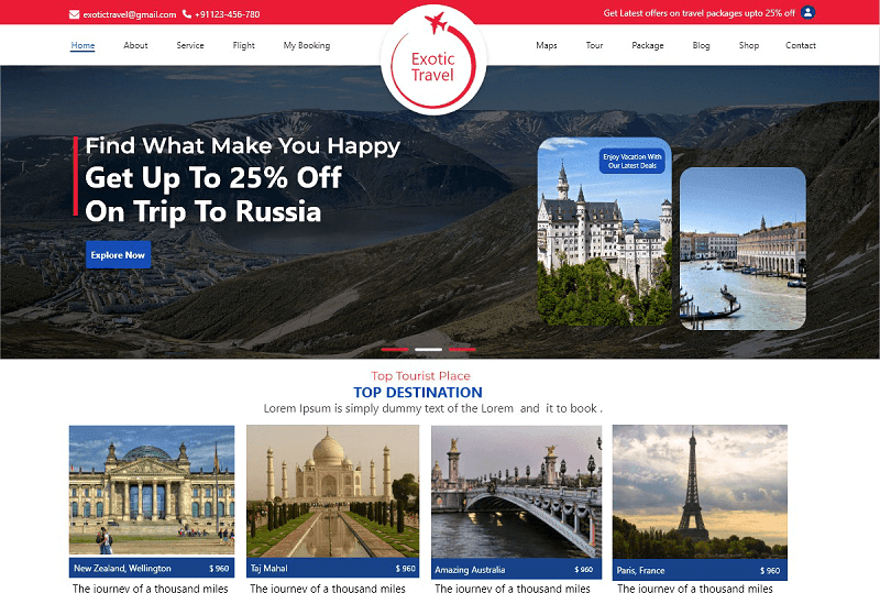 Travel Booking WordPress Themes
