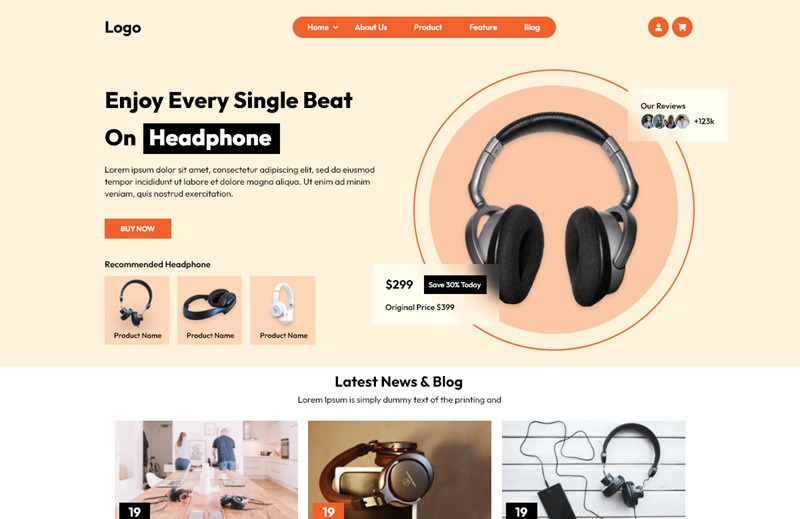 Ecommerce Landing Page