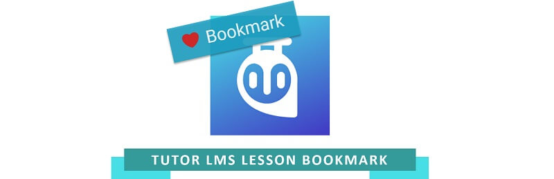 Lesson Bookmark for Tutor LMS