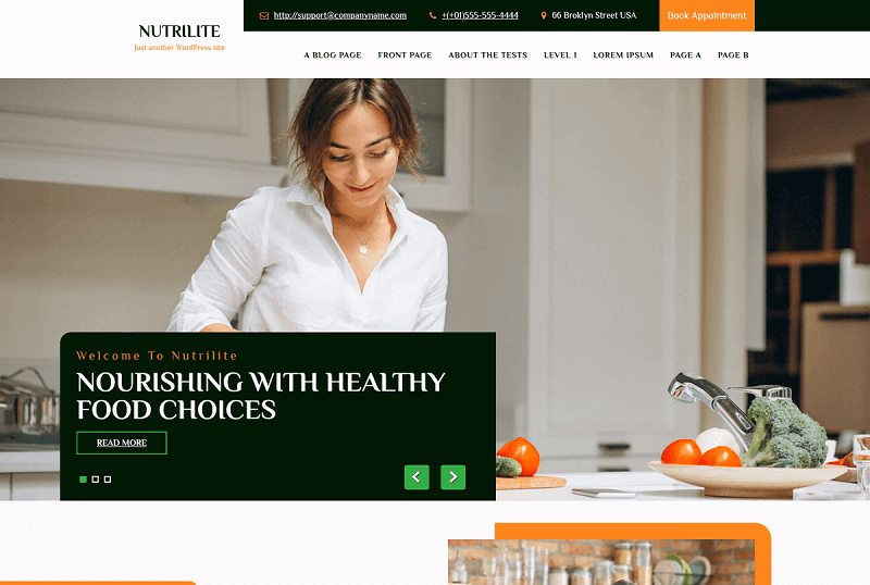 Nutrition WordPress Themes