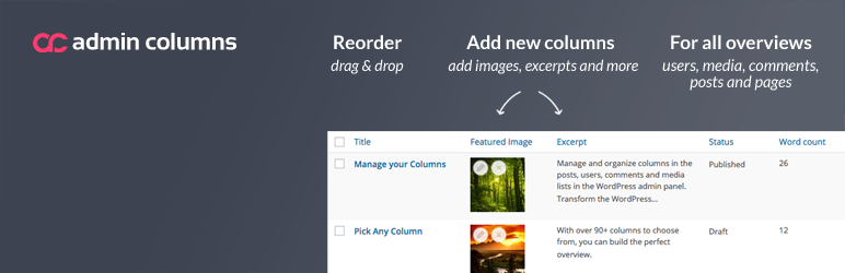 Admin Columns WordPress Plugin