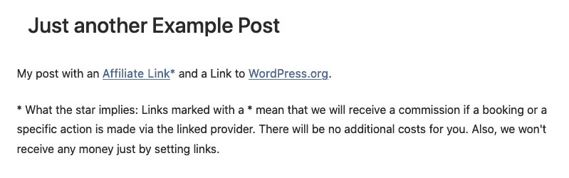 Affiliate Link Marker