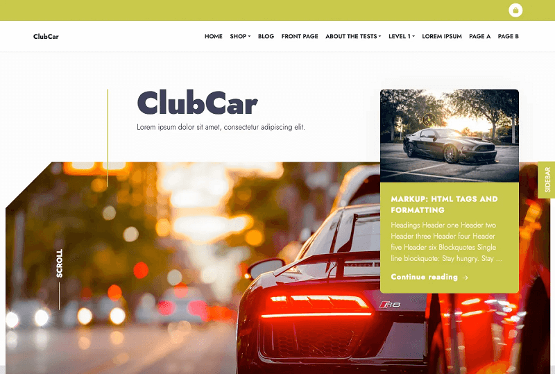 ClubCar - Limousine Service WordPress Theme