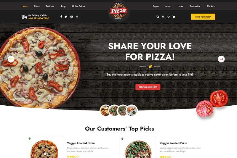 Fast Food Pizza Theme