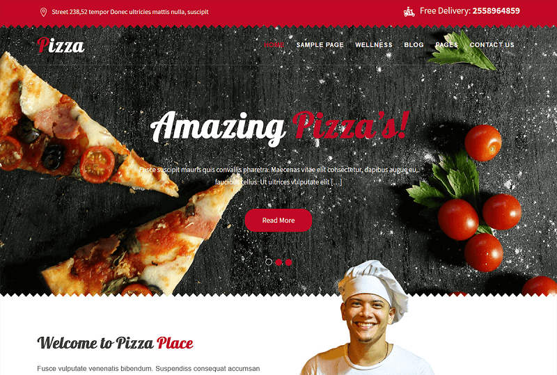 Pizza Lite WordPress Theme