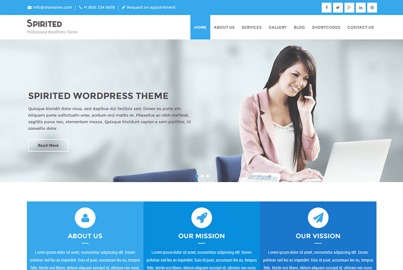 Spirited Lite Retreat Center WordPress Theme