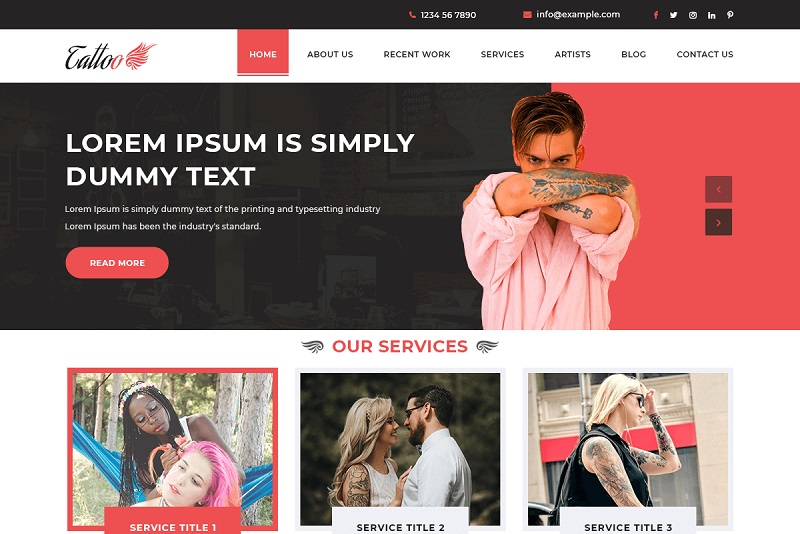 Tattoo Expert WordPress Theme